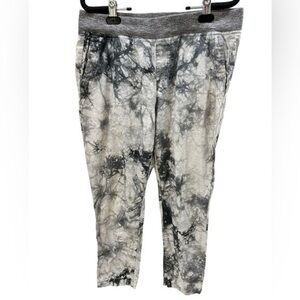 Cabi  Tie Dye Dip Dye Grey Artsy Cotton Poplin Jogger Pants